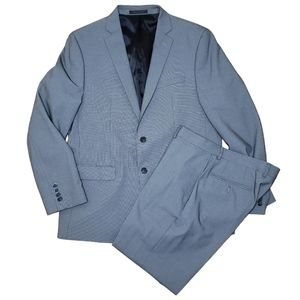 Van Heusen Slim Fit Flex Gray Black Suit